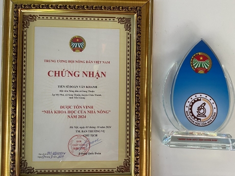 CHỨNG NHẬN NHÀ KHOA HỌC CỦA NHÀ NÔNG - 2024