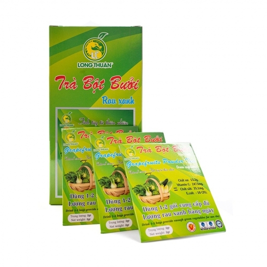 TRÀ BỘT BƯỞI THAY RAU XANH